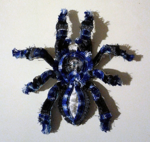 Moks19(p) Velvet spider insect  Embroidery Patch