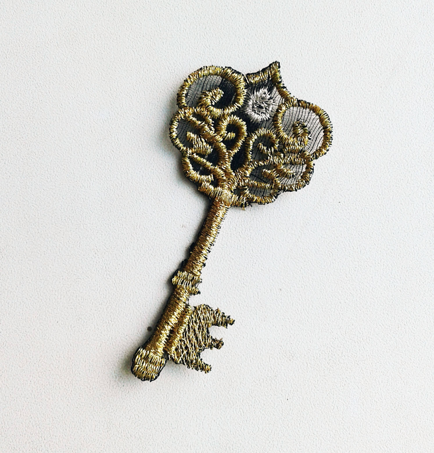 Moks43(p) Steampunk embroidered patch Key