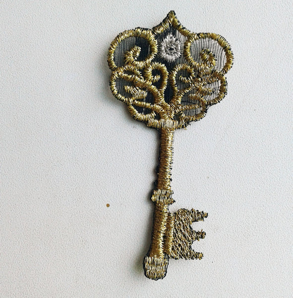 Moks43(p) Steampunk embroidered patch Key