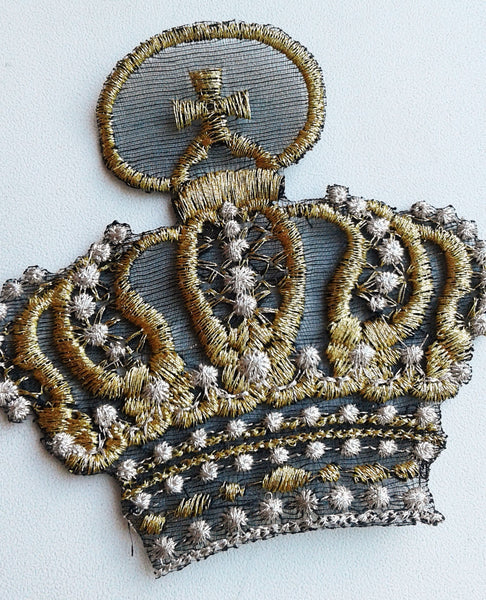 Moks49(p) Steampunk embroidered patch King's Crown