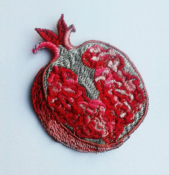 Moks 100(p)  exotic fruit of pomegranate Embroidered Patch Vegetable patch