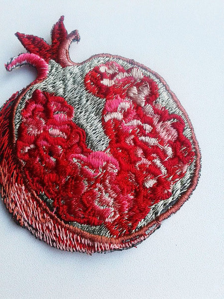 Moks 100(p)  exotic fruit of pomegranate Embroidered Patch Vegetable patch