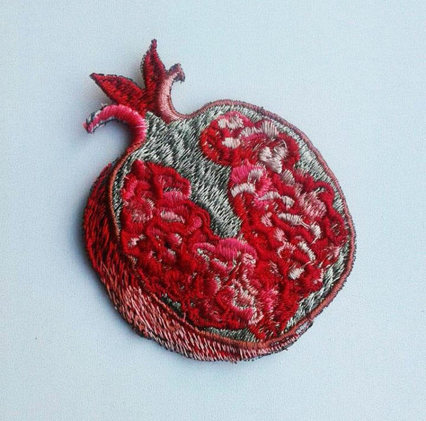 Moks 100(p)  exotic fruit of pomegranate Embroidered Patch Vegetable patch