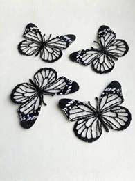 Moks111(p) set of 4 pieces white butterfly Patch