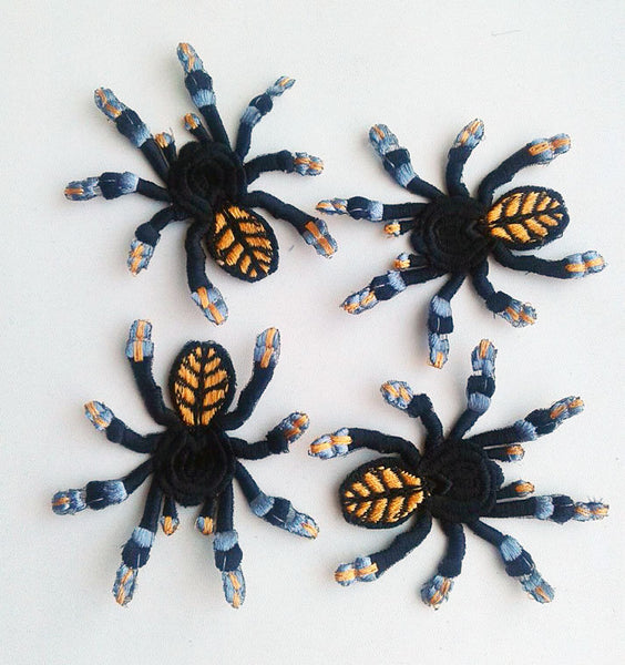 Moks102(p) Set 4 pieces spider psalmopoeus irminia Insect Embroidered Patch