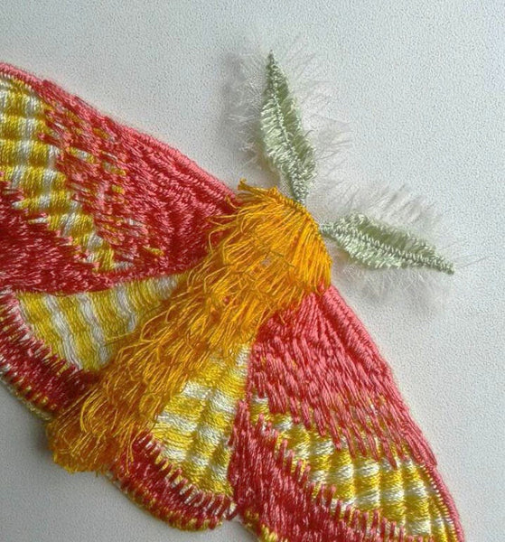 Moks146(p) Embroidery Patch rosy maple moth