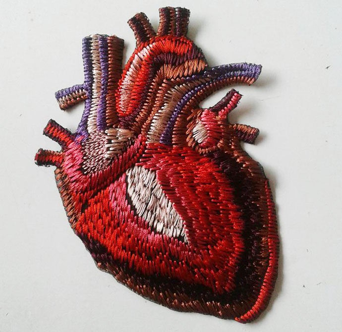 Anatomical Heart Embroidery Kit, code JK-2195 Panna