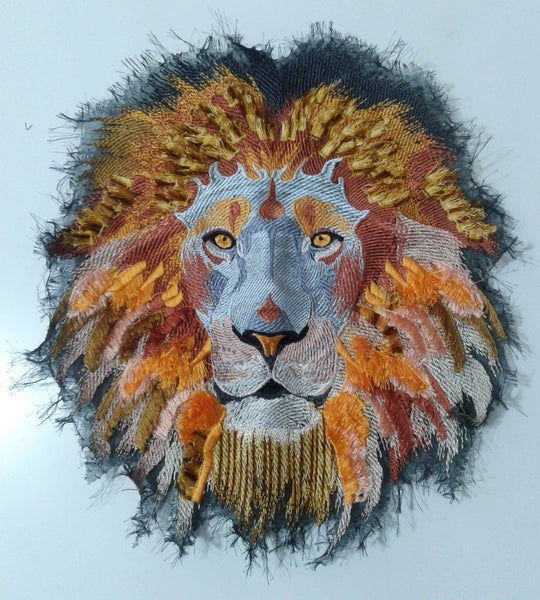 Moks170(p) large lion embroidered patch