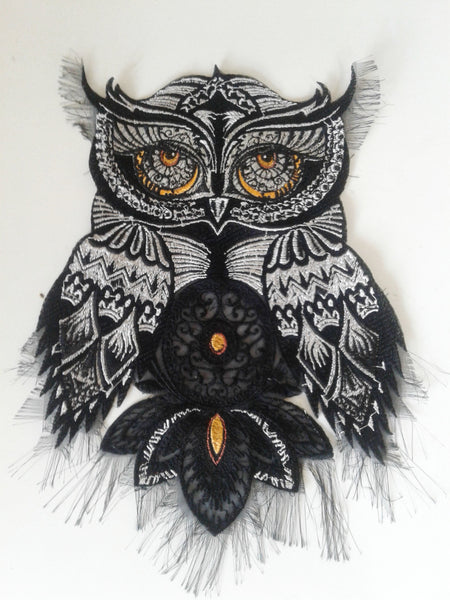 dimamoo2(p) owl Dreamcatcher embroidered patch