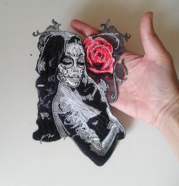 moks199(p) Santa Muerte embroidered patch