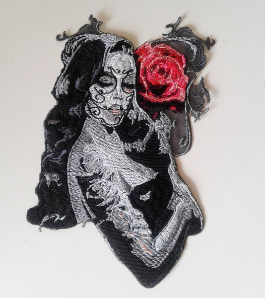 moks199(p) Santa Muerte embroidered patch