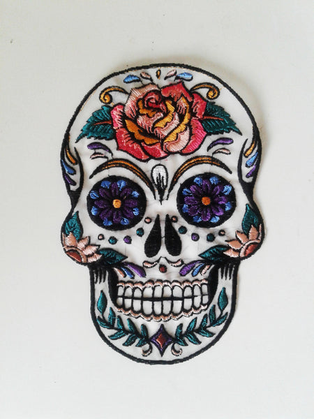 dimamoo5(p) Sugar Skull embroidered patch