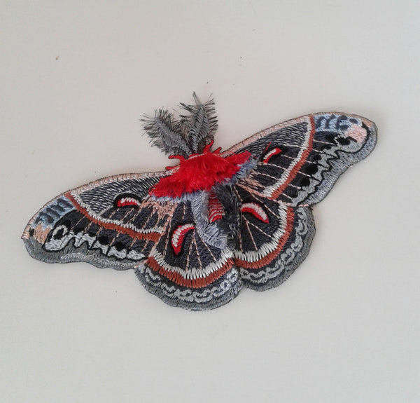 moks213(p) cecropia moth embroidered patch