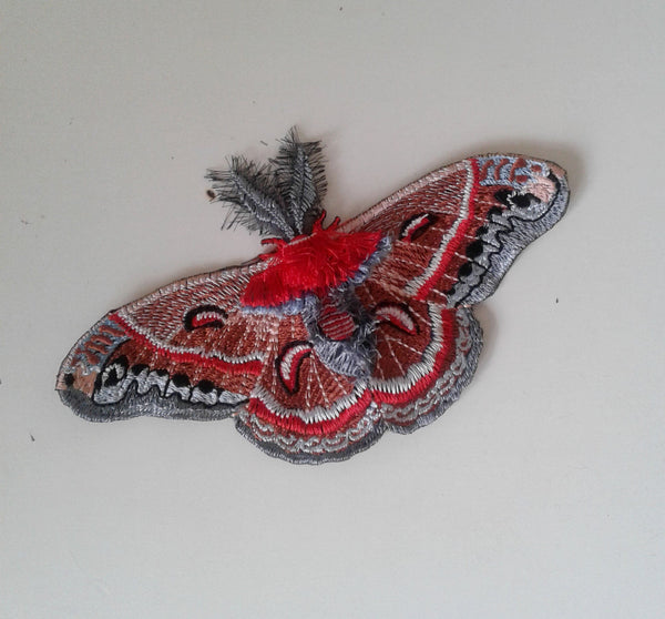 moks214(p) moth embroidered patch