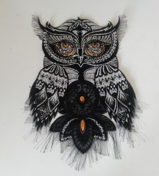 dimamoo2(p) owl Dreamcatcher embroidered patch