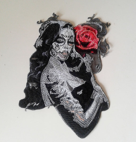 moks199(p) Santa Muerte embroidered patch