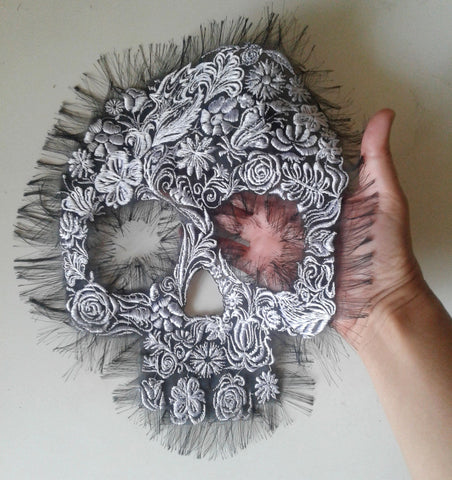 dimamoo8(p) Calavera Sugar Skull embroidered patch