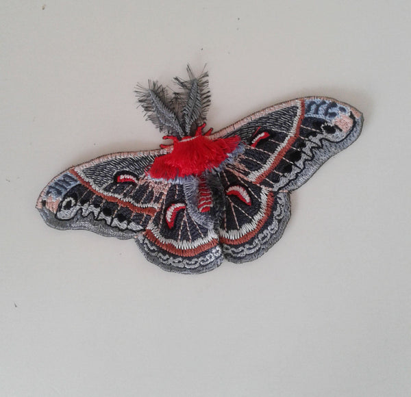 moks213(p) cecropia moth embroidered patch