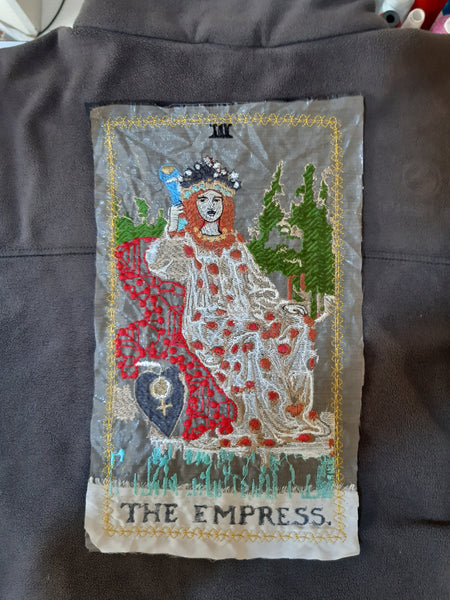 Moks292(p) tarot cards embroidered patch, the empress