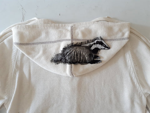 Moks324(p) European badger embroidered parch, animals patch, nature