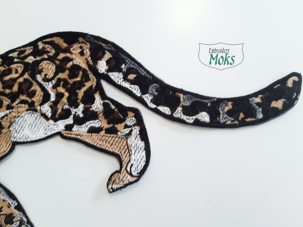 Leopard Embroidery Cloth Stickers Animal Embroidery - Temu