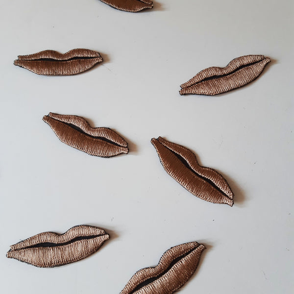 Moks360(p)  set 8 pieсes men Lip Patch - Embroidered Patches - Patch - Applique - Hot Lips