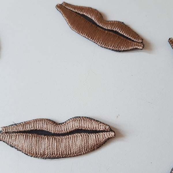 Moks360(p)  set 8 pieсes men Lip Patch - Embroidered Patches - Patch - Applique - Hot Lips