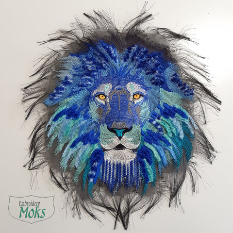 Moks370(p) Large patch - Animal patch - Blue Lion patch