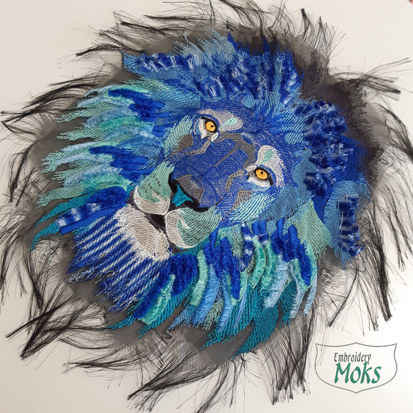 Moks370(p) Large patch - Animal patch - Blue Lion patch