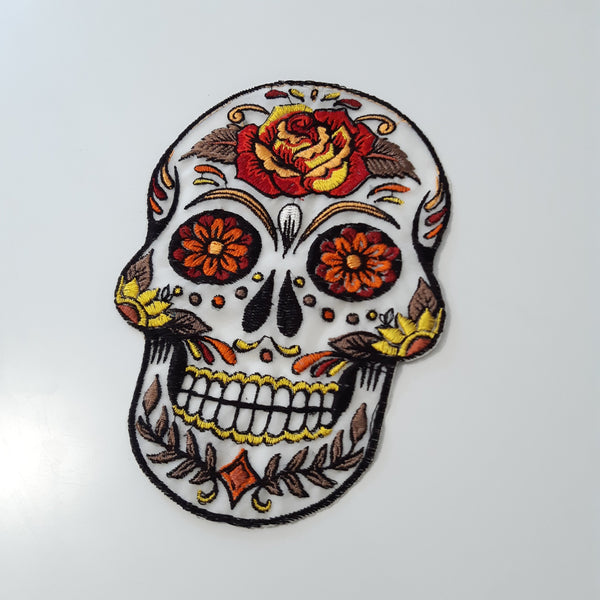 Moks(p)386 art patch sugar skull santa muerte