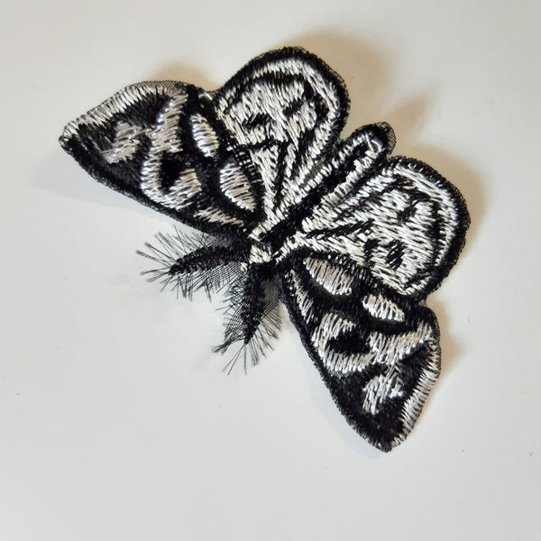 Moks376(p) Embroidered patch - Moth real patch - Anania funebris