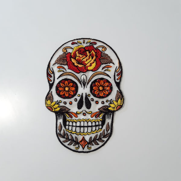 Moks(p)386 art patch sugar skull santa muerte