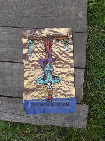 Moks(p)335 large patch tarot cards hangman - embroidery