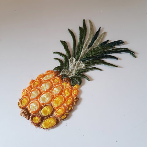 Moks411(p)  pineapple patch - fruit embroidered patch - exonic fruit patch - Vegetable patch