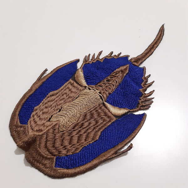 Moks412 embroidered patch horseshoe crab - arthropods patch