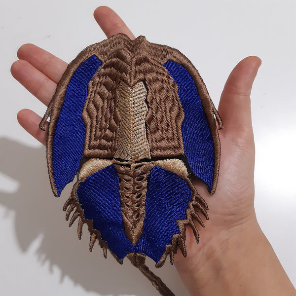 Moks412 embroidered patch horseshoe crab - arthropods patch