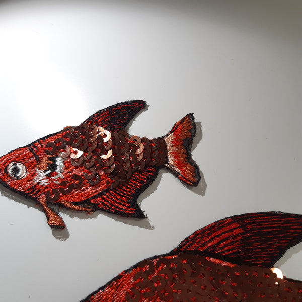 Moks137(p) Set 3 pieces red fish patches