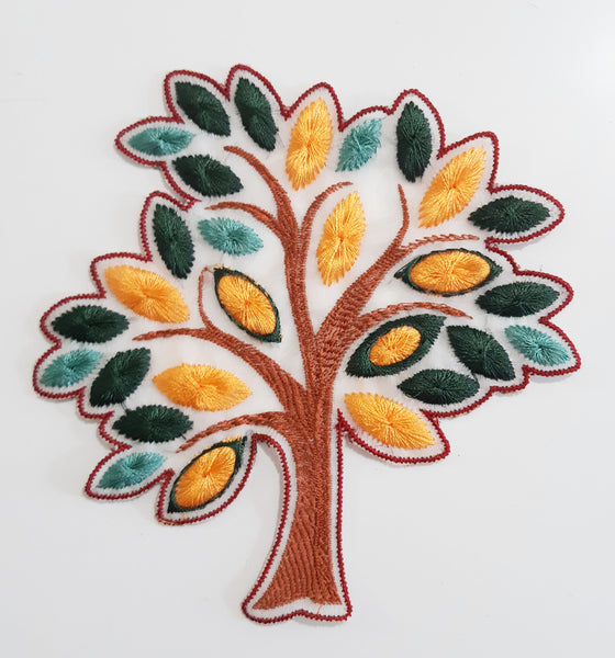 Moks432 tree of Life Embroidery patch, back patch, Sew on patch, Jacket Patch