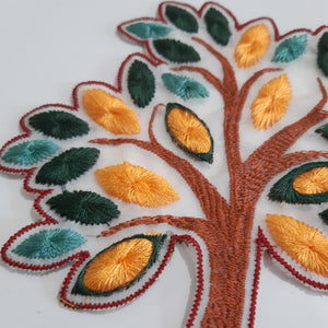 Moks432 tree of Life Embroidery patch, back patch, Sew on patch, Jacket Patch