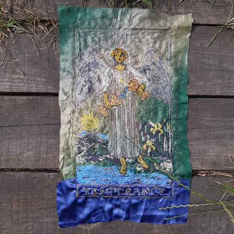 Moks467 Temperance Tarot large patch, embroidery applique